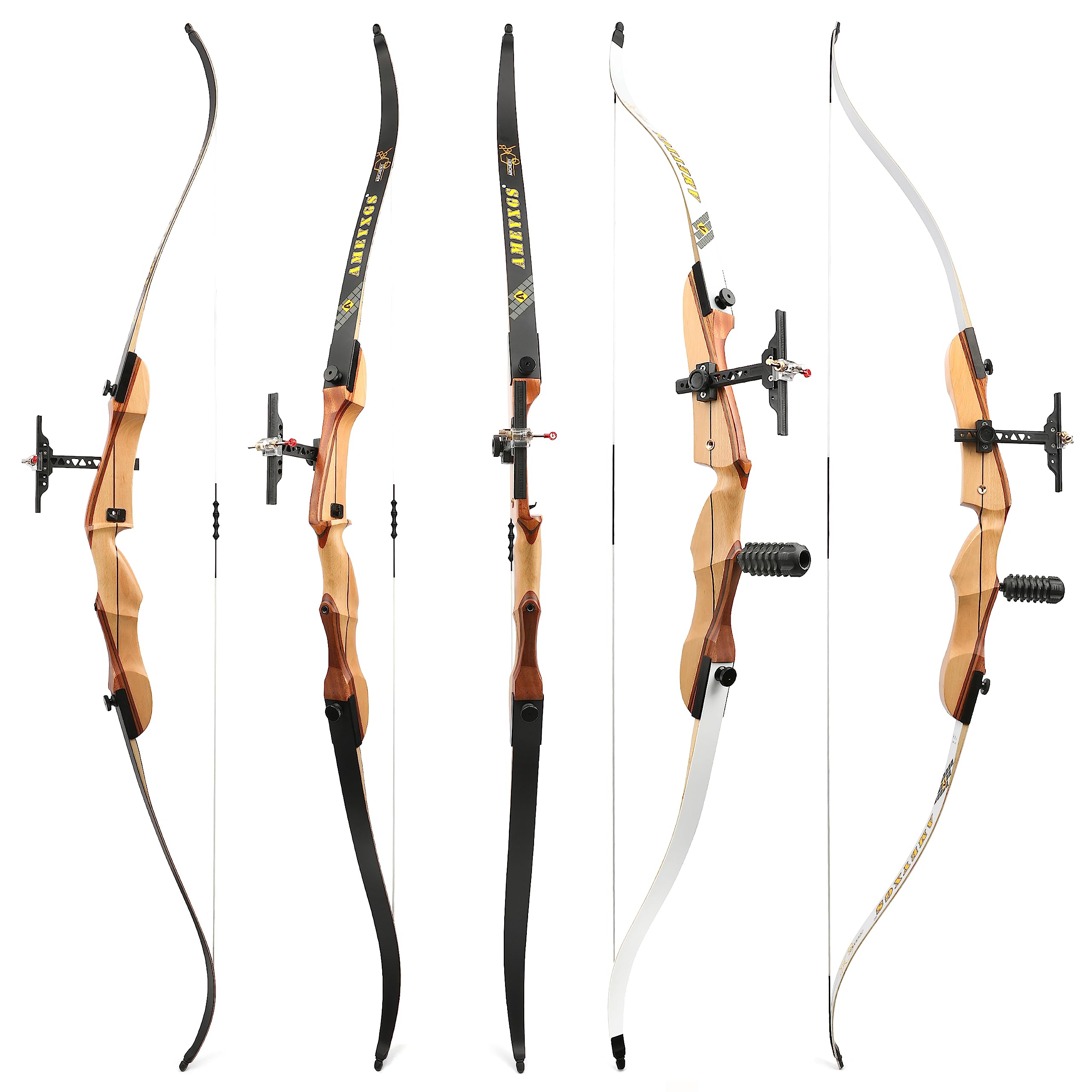 Arc Classique de tir à l'arc 66" 68" 70" 14-40 lbs droitier chasse compétition