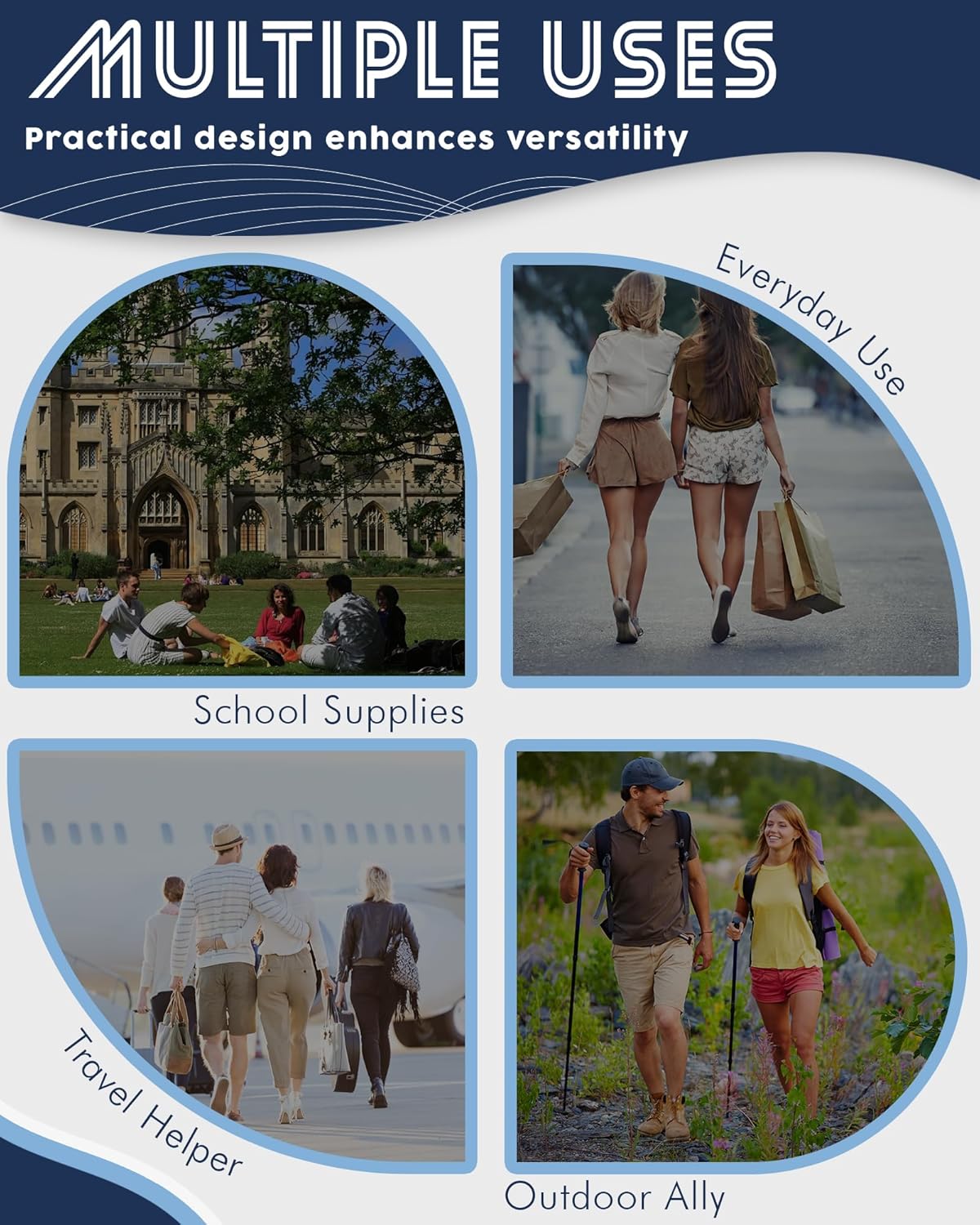 BLUEFAIRY Middle High School Backpack for Teen Boys Girls Large College Bookbag with Laptop Sleeve Back to School Book Bags Mochilas Escolares para Niños Niñas Adolescentes (Dark Blue, Solid) - Image 9