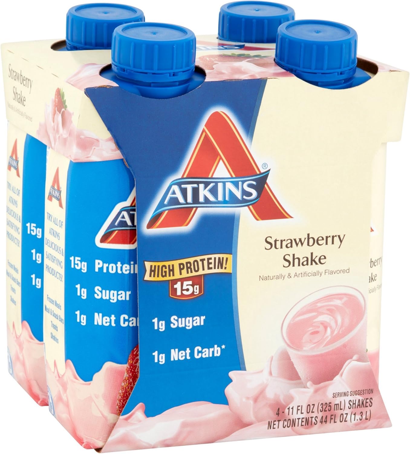 Atkins Ready To Drink Shake, Strawberry, 11Ounce Aseptic