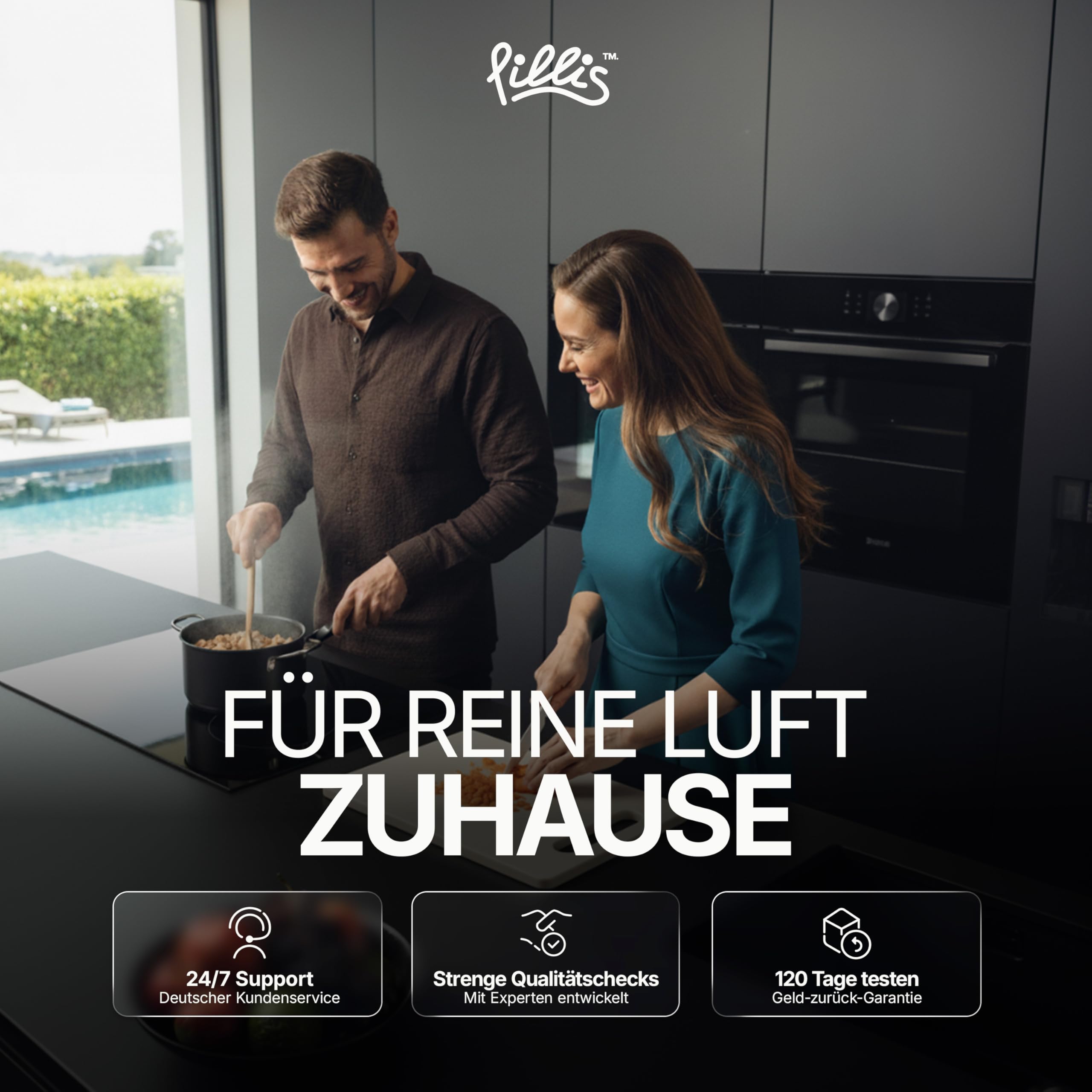 Aktivkohlefilter Set – PUAKF Filter ist kompatibel mit Bora Pure (PURU) und Bora X Pure (PUXU) - Hypoallergen mit maximale Geruchsneutralisation - Antibakteriell Filter (2 Stück)
