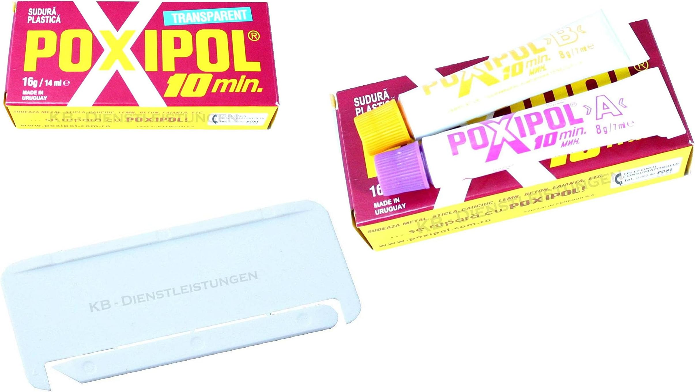 Poxipol 2-Component Adhesive 10 Min Epoxy Resin Transparent
