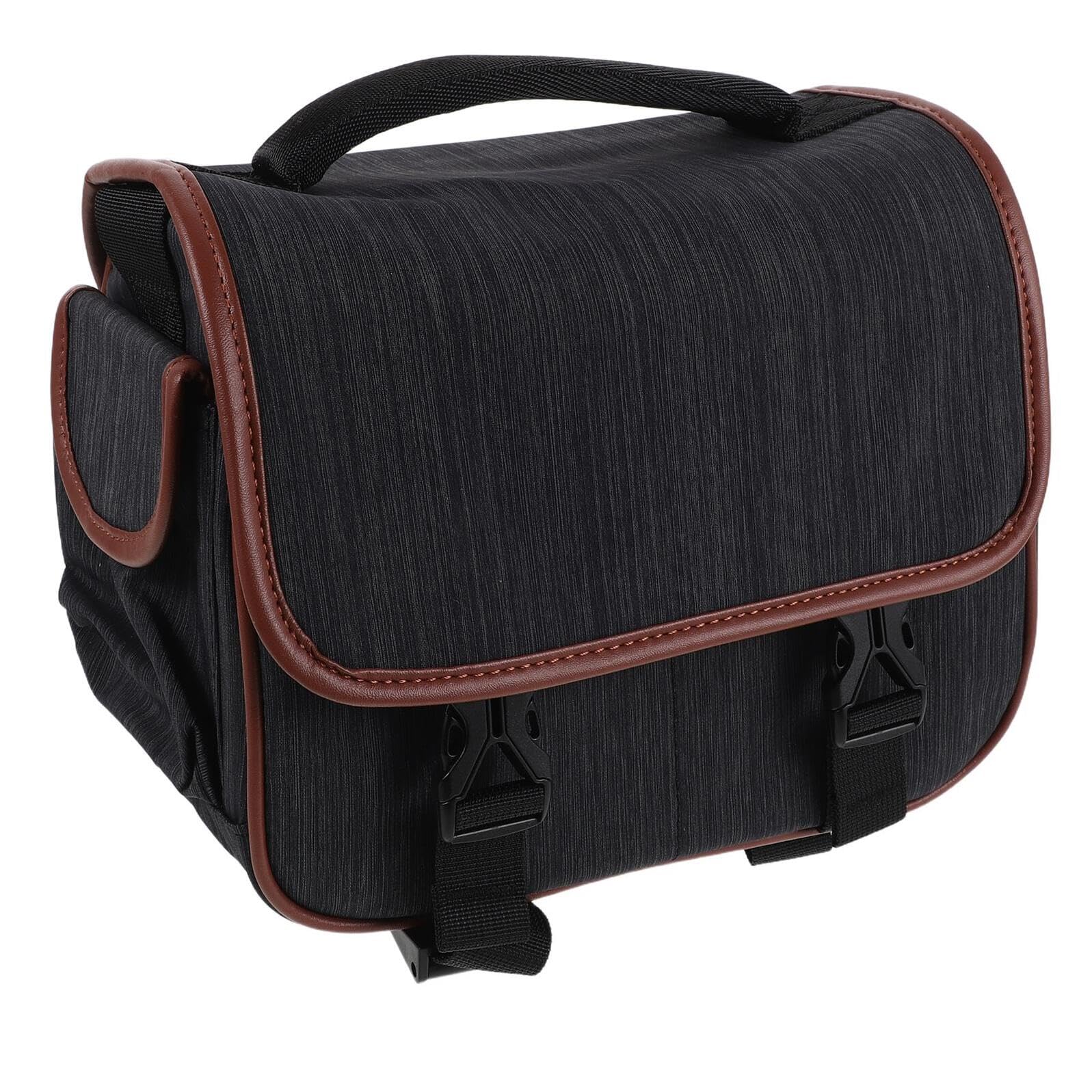 POPETPOP Borsa Tracolla per Fotocamera Digitale Reflex Mirrorless Borsa per Trasporto Obiettivi Accessori Nylon Resistente Tasche Interne Organizzazione Efficiente