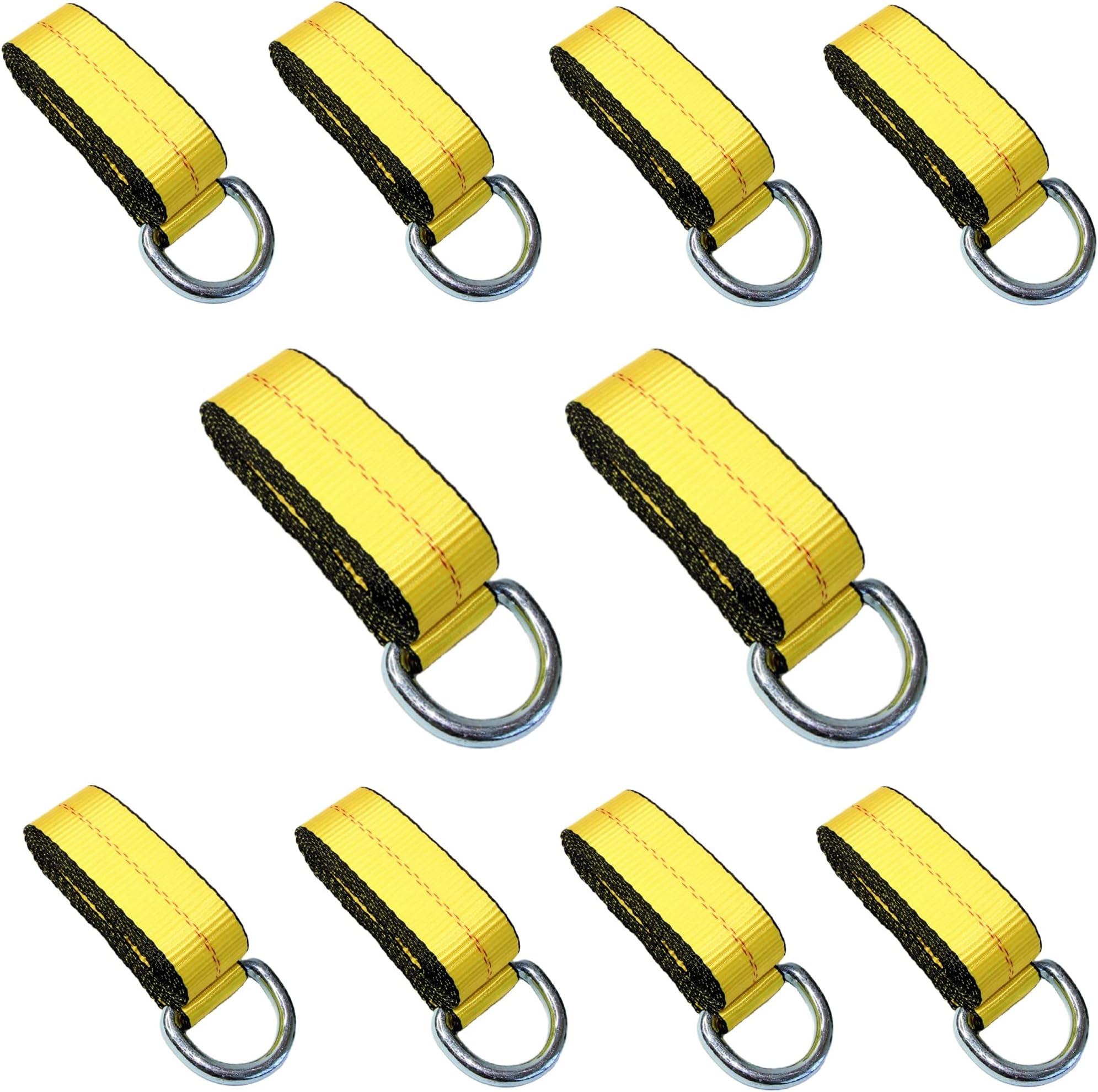Windyun 8 Pack Lasso Tow Strap with D Ring and Protective