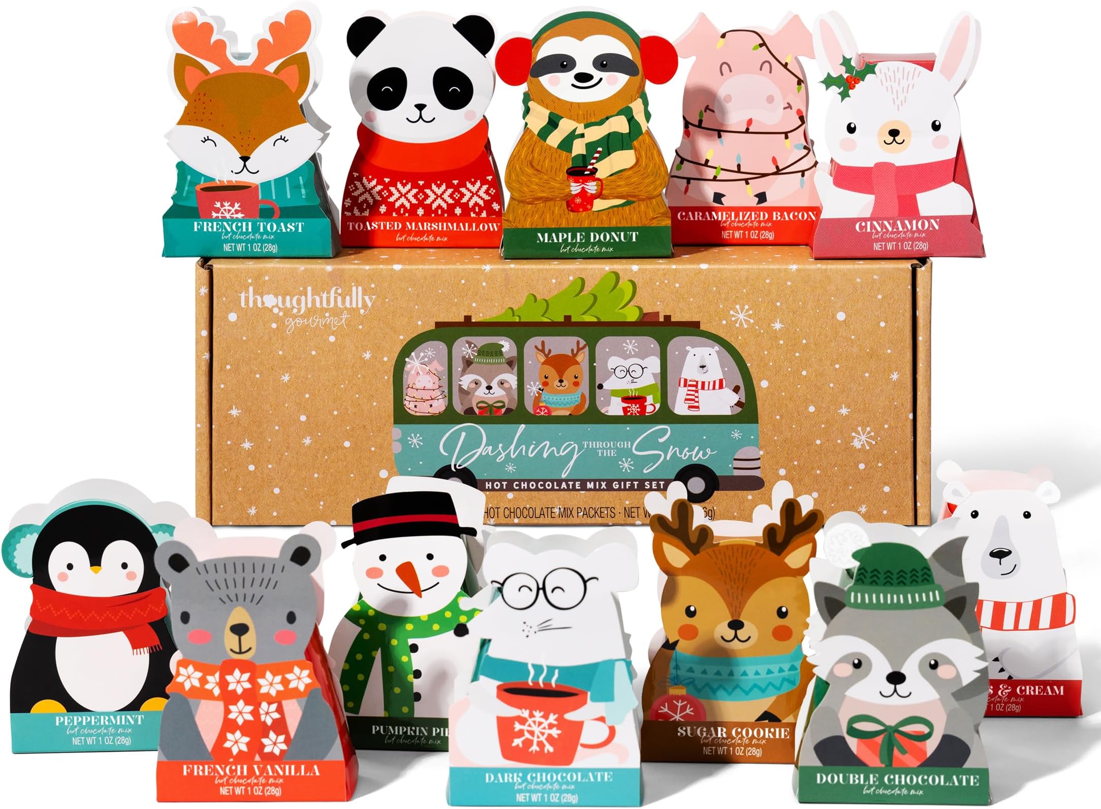 Hot Chocolate Gift Set, Gourmet Hot Cocoa Collection, Set of 12