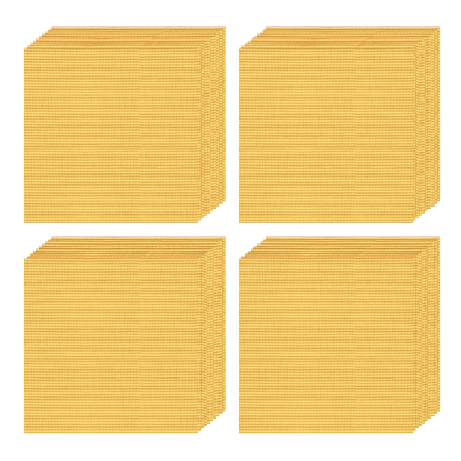 uxcell 100pcs Foil Candy Wrappers, 8 x 8 Inch Chocolate Bar Wrappers, Aluminum Foil Paper for Caramel Candy Packaging Decoration (Gold, Fine Grid)