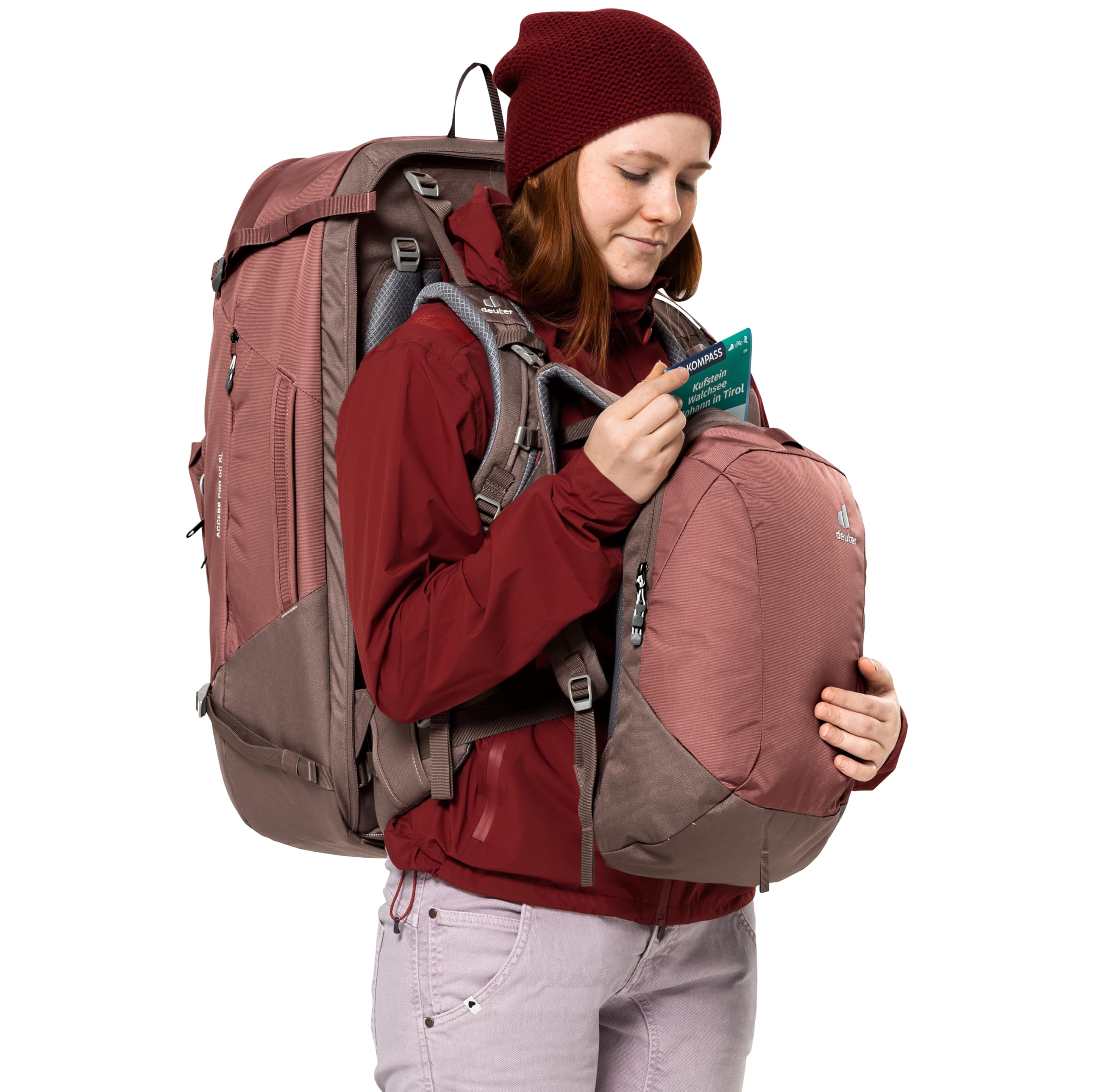 deuter Access Pro 60 Sl Sac à dos de voyage avec sac à dos du quotidien Femme (lot de 1)