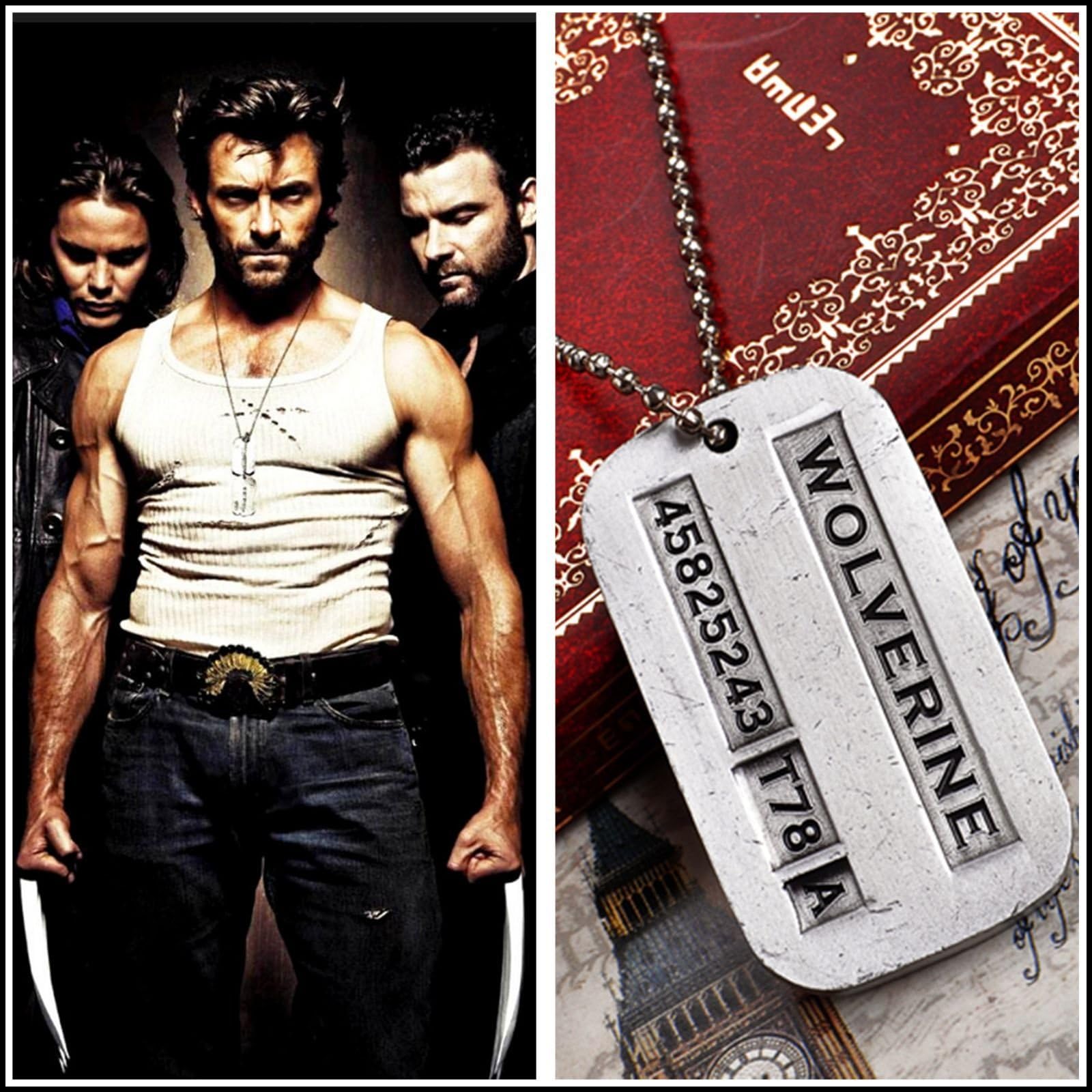James Logan Wolverine X-men Xmen Army Military Metal Pendant Chain Necklace Gift