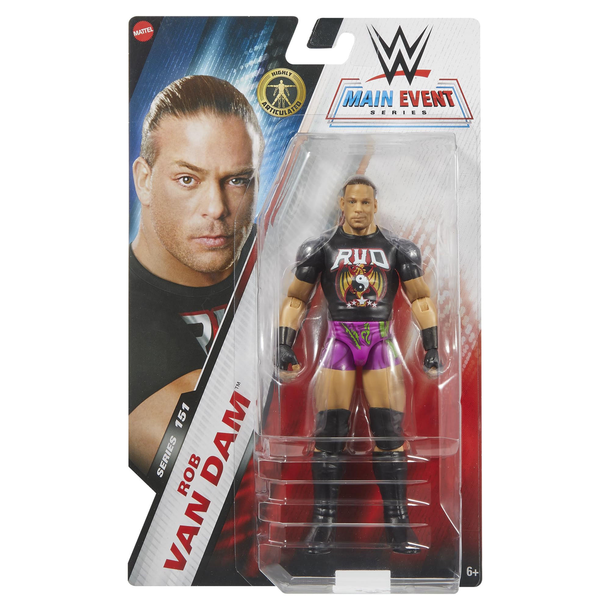 RingsideRob Van Dam (RVD) - WWE Main Event 151 Toy Wrestling Action Figure