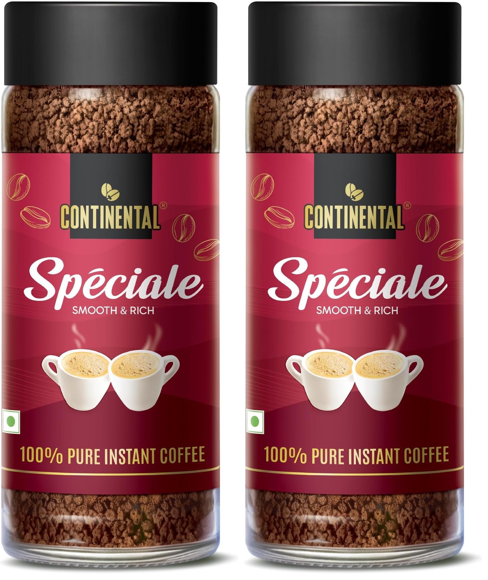 Continental Speciale Instant Coffee | Premium Arabica Blend | 100% Pure Coffee | Smooth & Rich Instant Coffee | Medium Roast | No Added Flavors | 100g Jar | Best for Hot & Cold Coffee (Pack of 2)-image-17