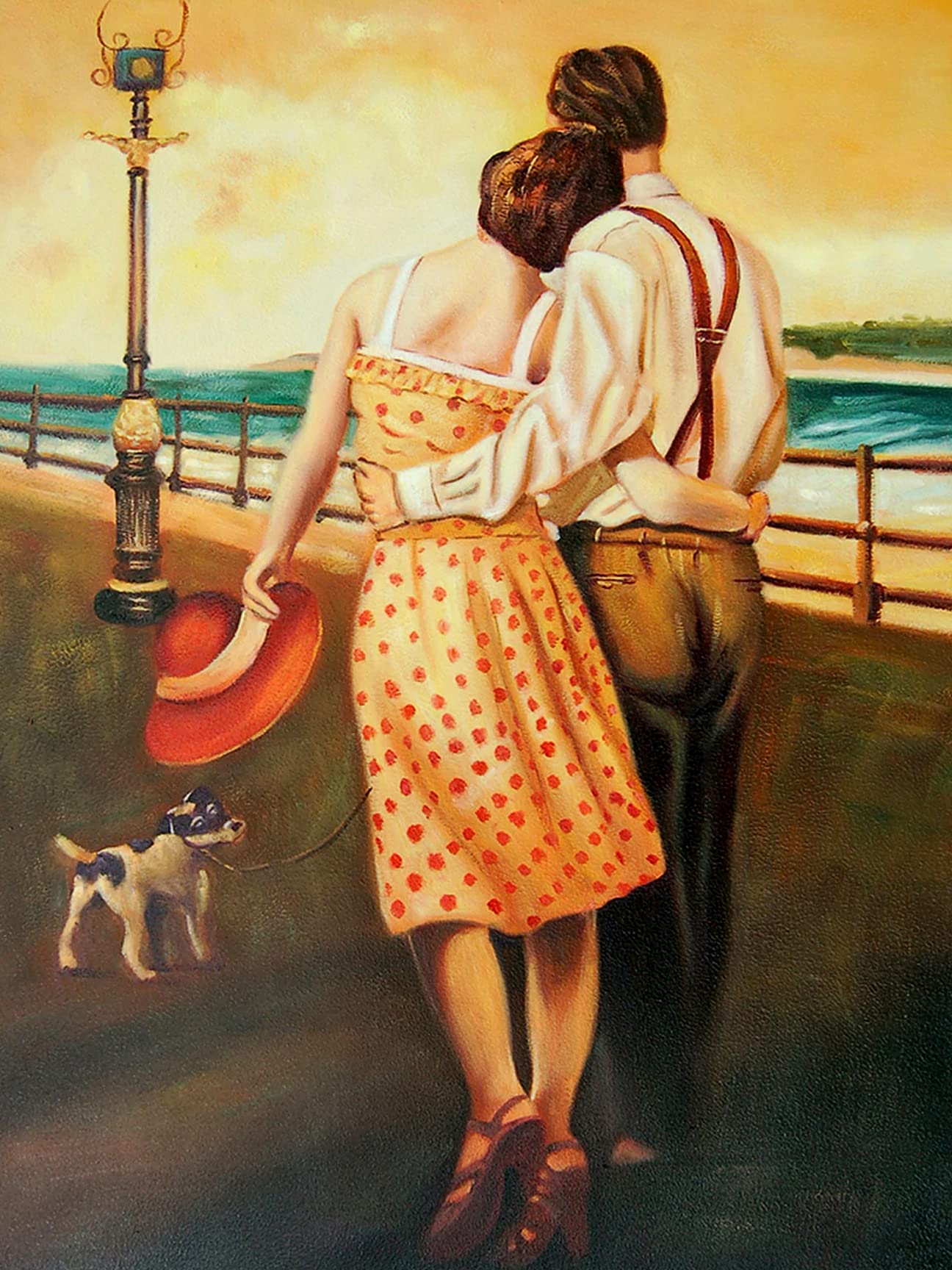 VVWV Couple Scenery Posters Love Wall Art Home Decoration Living