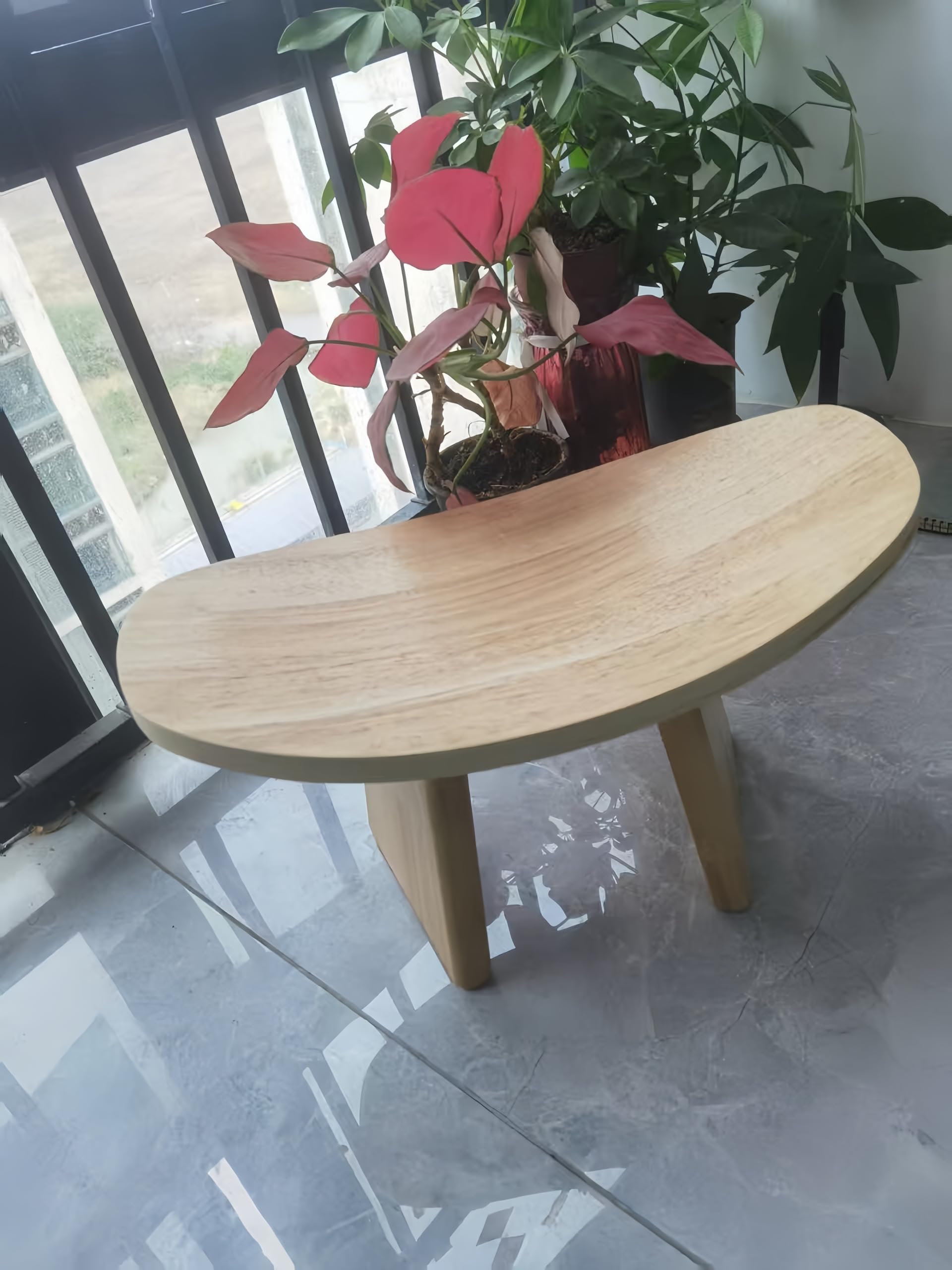 Sgabello inginocchiato in legno massello, sgabello da meditazione per tè, meditazione, yoga, sgabello ergonomico per il fitness domestico (L# è adatto per altezza superiore a 180 cm)