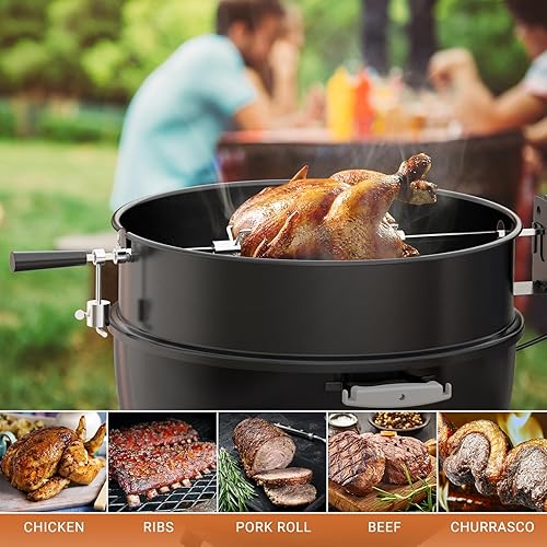 Miniatura 5 de Onlyfire 6002 Tenedores de carne asador (1 par) para parrillas, se adapta a varillas hexagonales de 1/2 pulgada y 3/8 pulgadas y 5/16 pulgadas