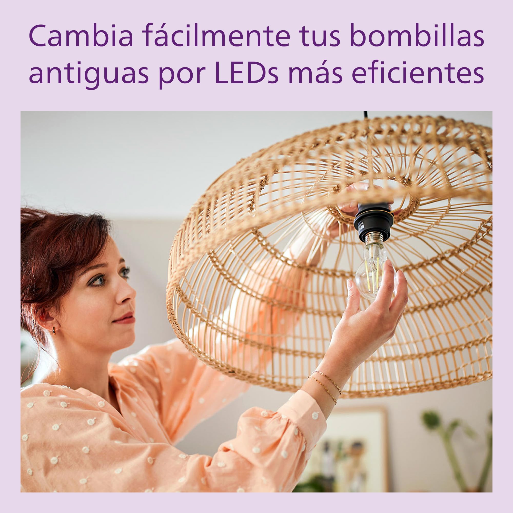 Philips - Bombilla LED Cristal, 200W, E27, Estándar, Mate, Luz Blanca Cálida, No Regulable