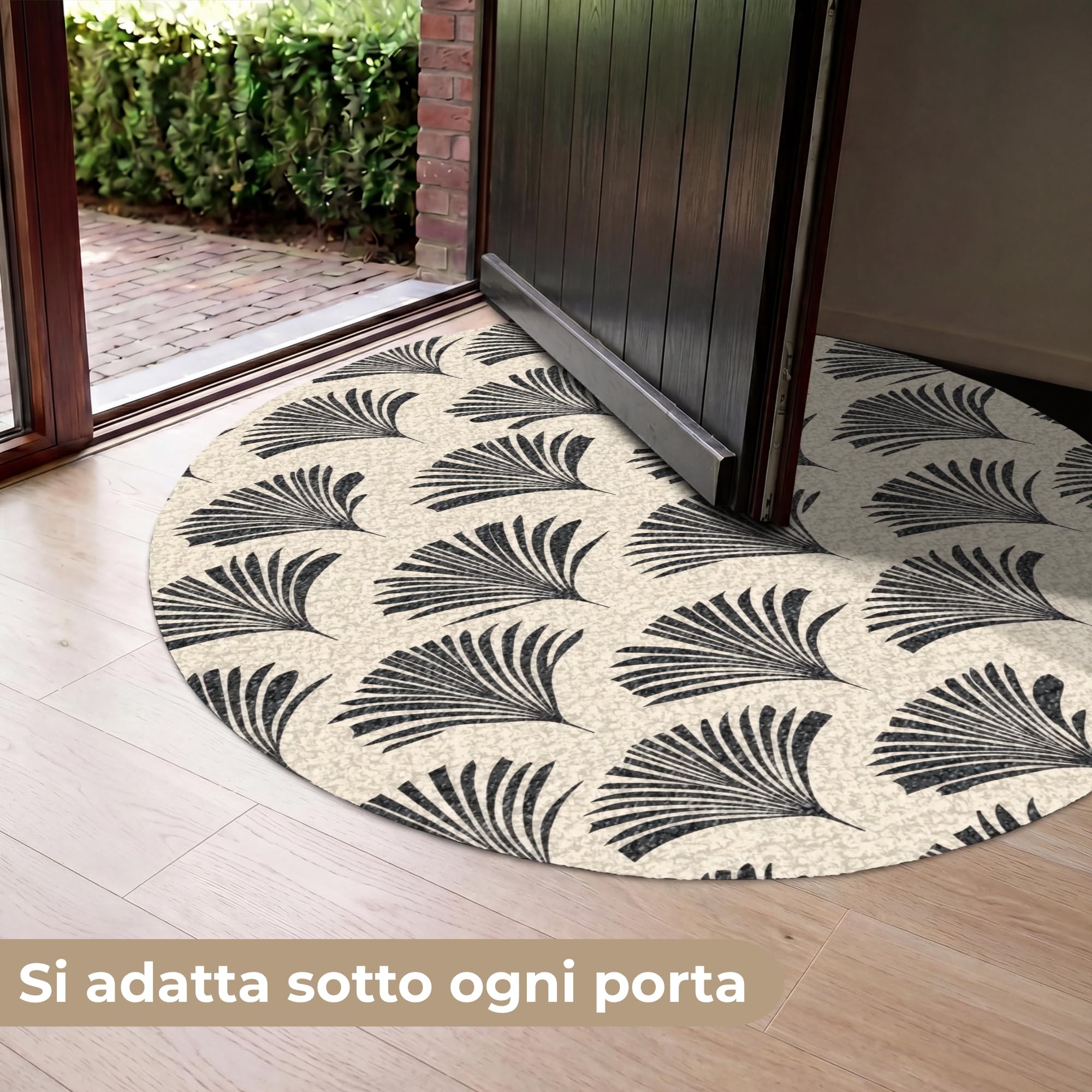 MuchoWow© Zerbino 120 cm Zerbini Tappeto Ingresso Esterni Pizza Città Vino | Rotondo - Rosa Prosecco Stretto Calcio Birra Home Amore Famiglia