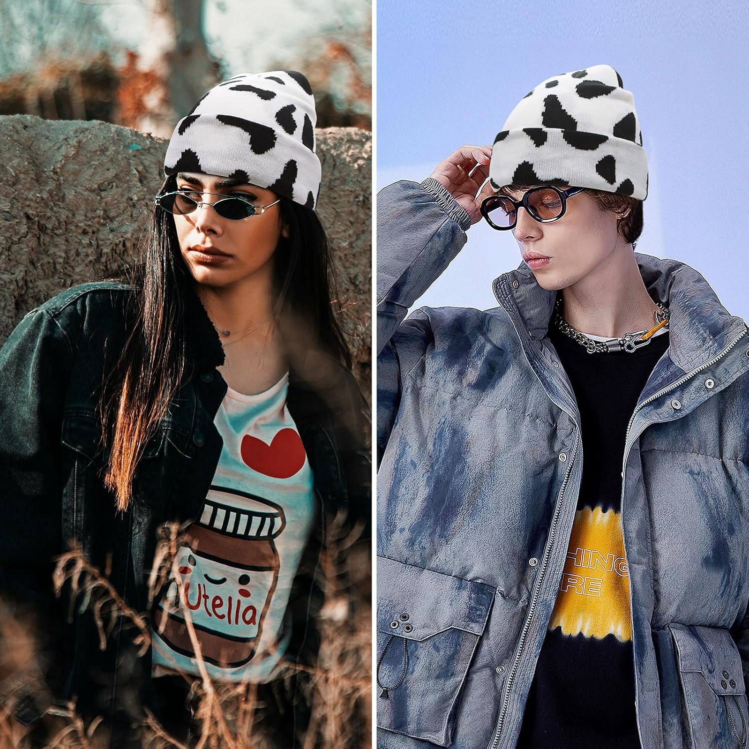 LJCZKA Knitted Beanie Hat for Men Women Winter Cuffed Beanie Cap Soft Warm Beanies Outdoor Running - Image 2