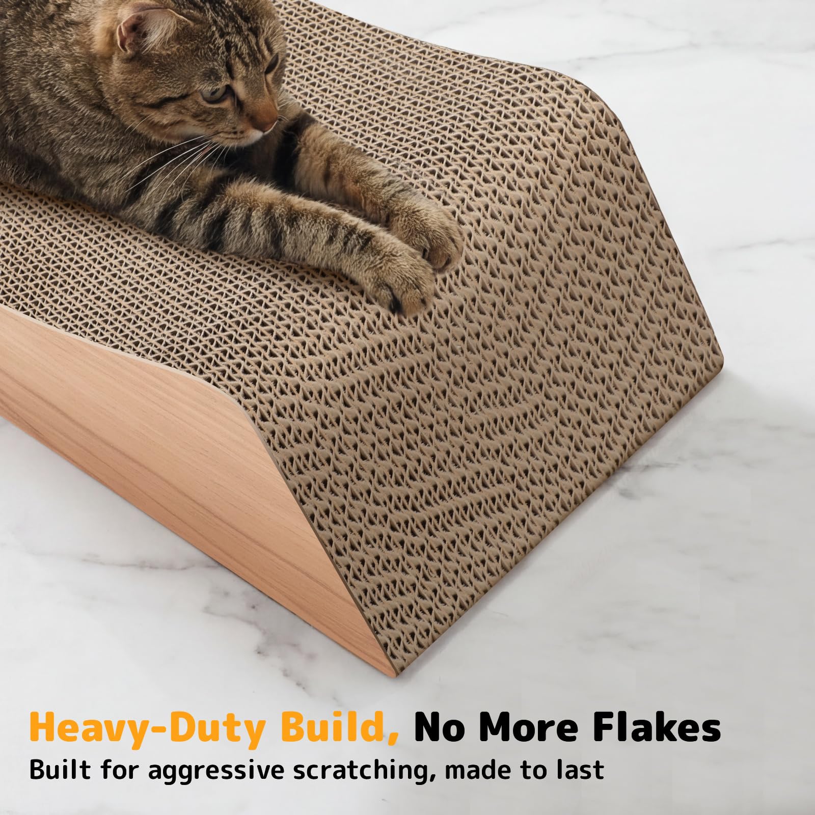 Gimars Griffoir Chat 3 en 1 XXL – Griffoir pour Chat Carton Design, Escalier Griffoir Chat Canapé et Lit, Rampe d'Accès pour Chats Âgés, Griffoir Carton Chat Lounge