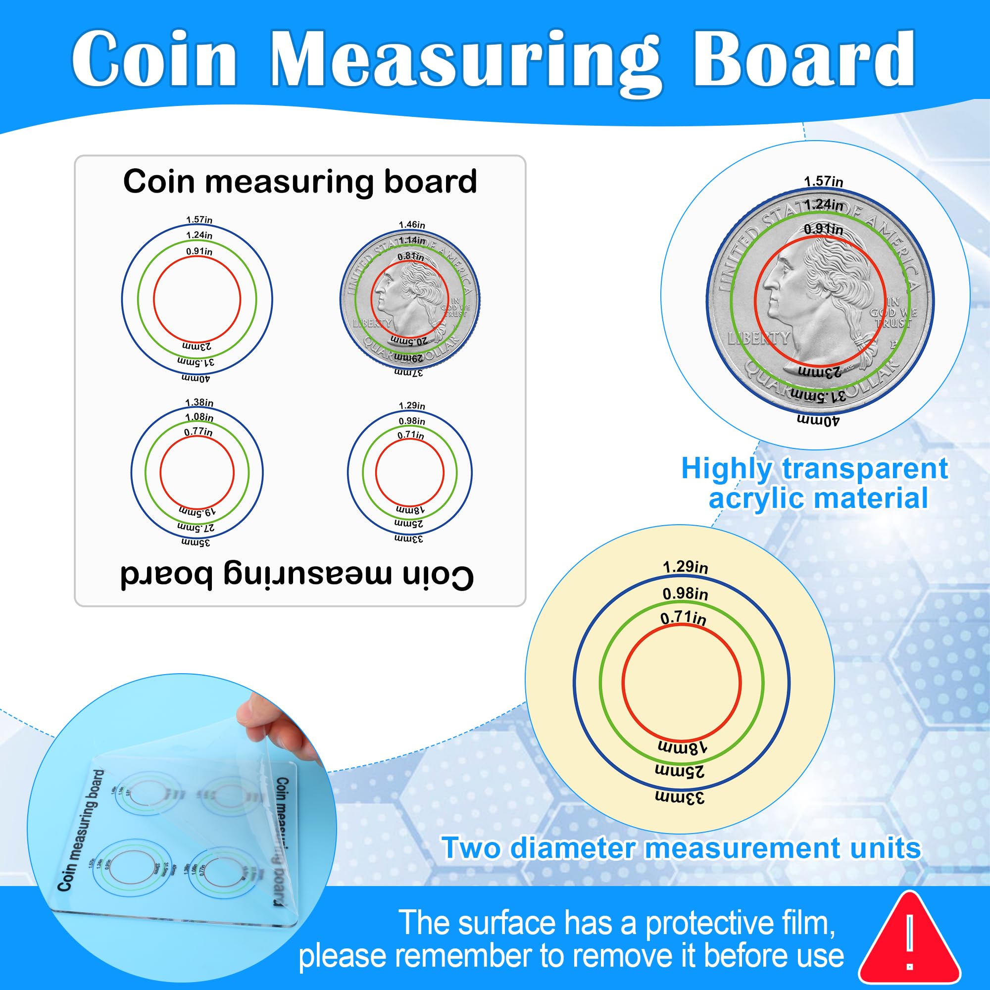 Snapklik.com : 16Pcs Silver Coin Tester Kit, Coin Ping Tester For ...
