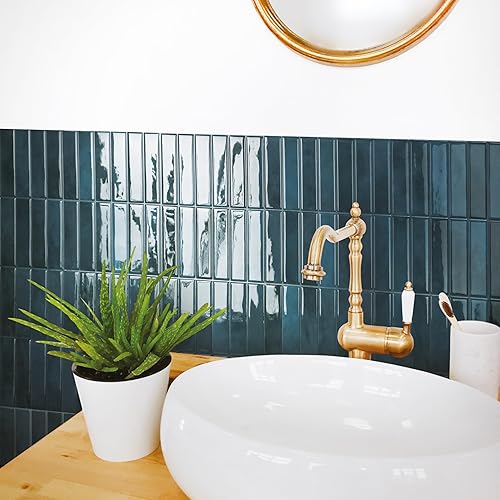 Vista 7 de Smart Tiles Peel and Stick Backsplash - 5 Sheets of 11.43 x 9 - 3D Adhesive Peel and Stick Tile Backsplash for Kitchen, Bathroom, Wall Tile Agadir