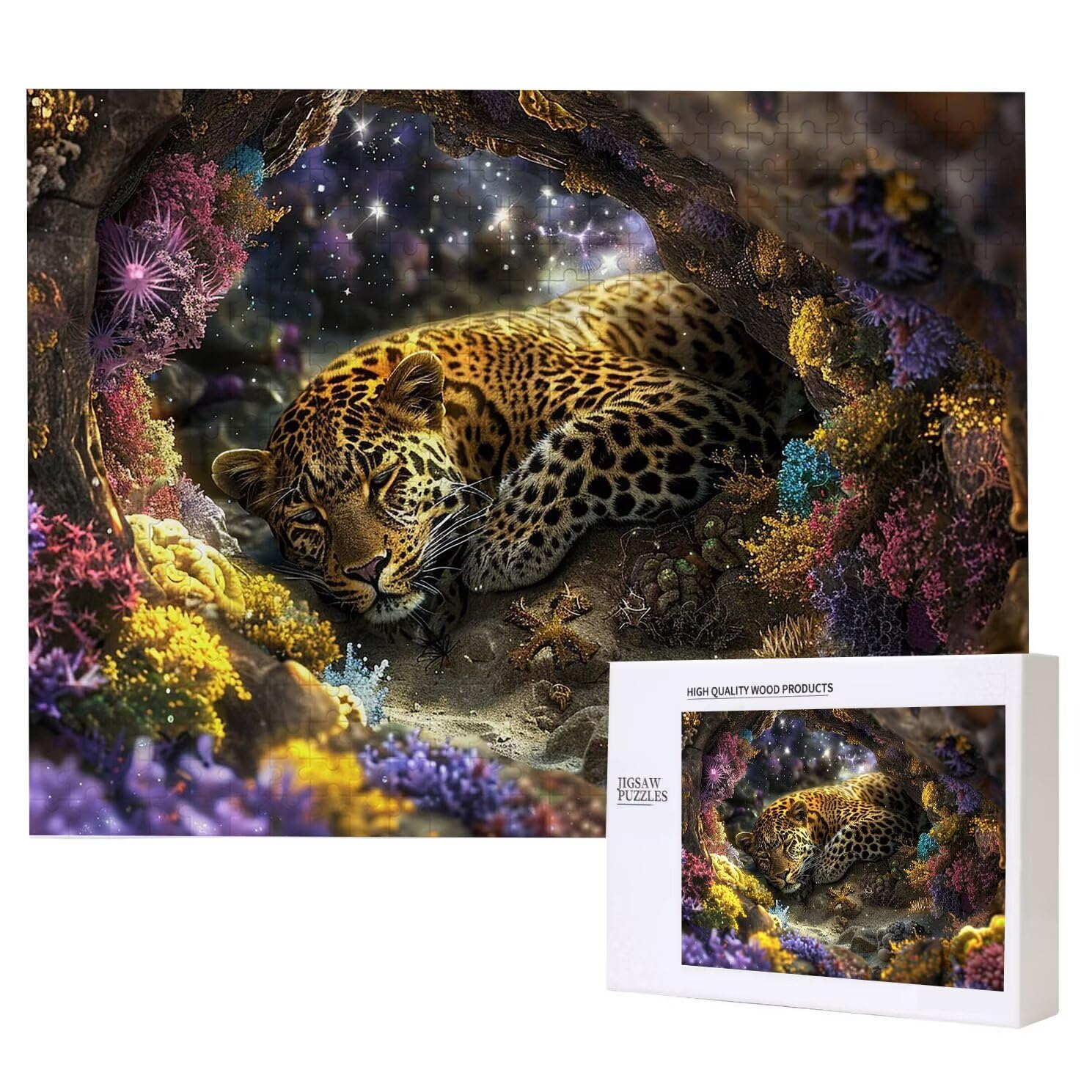 Jigsaw Puzzle, 4000 Pezzi Puzzle Classici, Tigre Puzzle Rilassamento Intelligence, Mpossibile Difficile Puzzles impegnativo per adulti Puzzles per Gioco Familiare, Regalo per Amore Amico Foresta K0F48