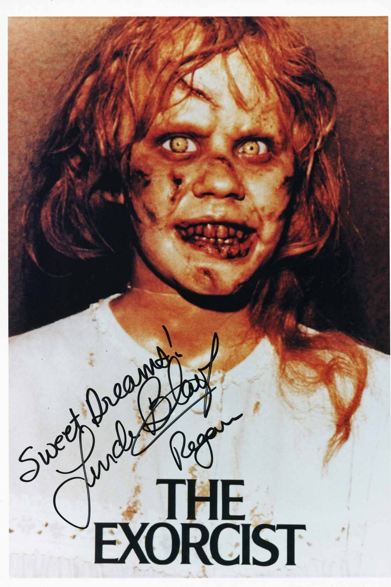 The Exorcist Linda Blair signed autographed reprint 12x18 movie poster  photo RP