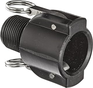 Banjo 100B Polypropylene Cam & Groove Fitting, 1" Female Coupler x NPT Male