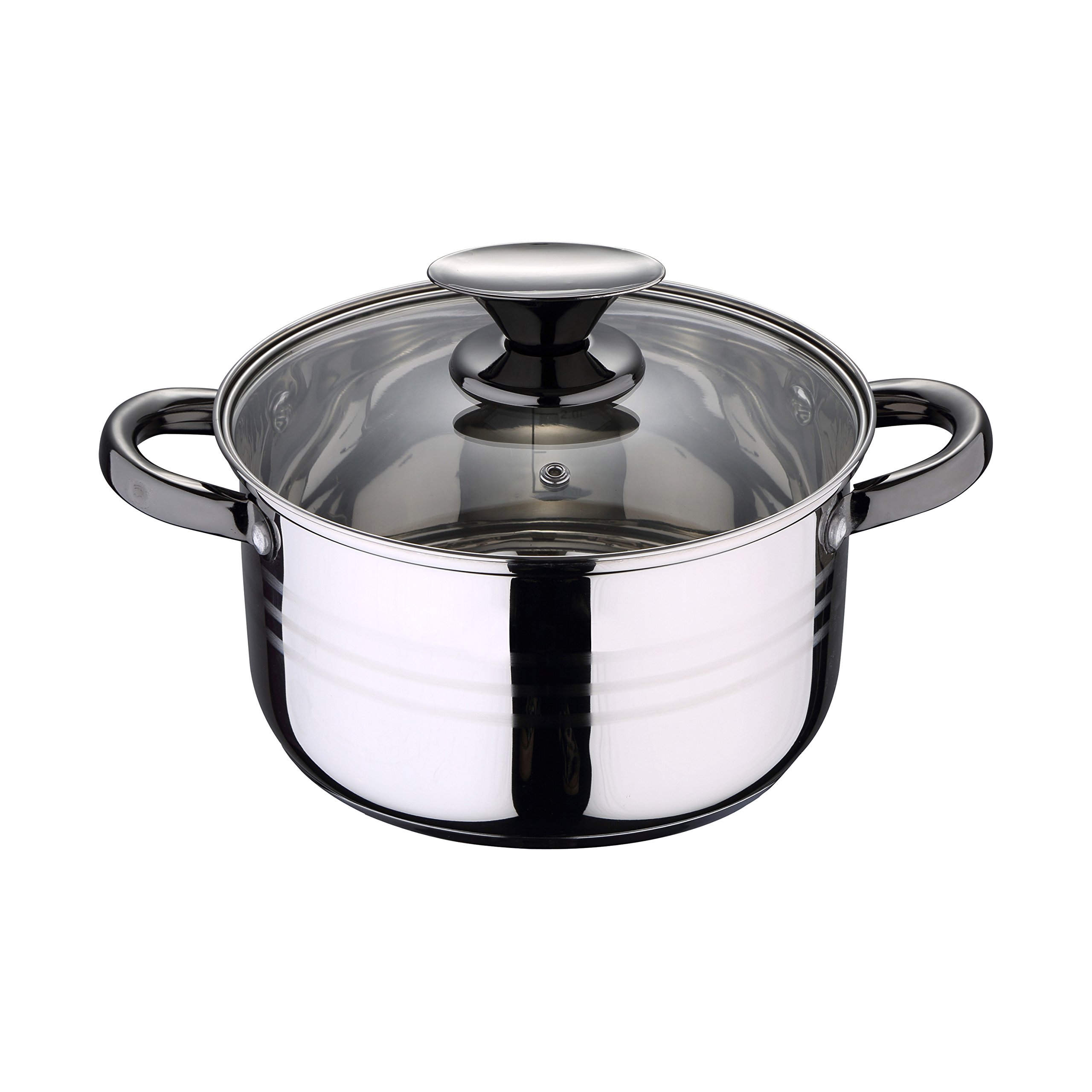 SAN IGNACIO Batteria 8 PCS Sip + Set 3 SARTENES 16/20/24 Cucina, Acciaio Inossidabile, Cromato, Unica