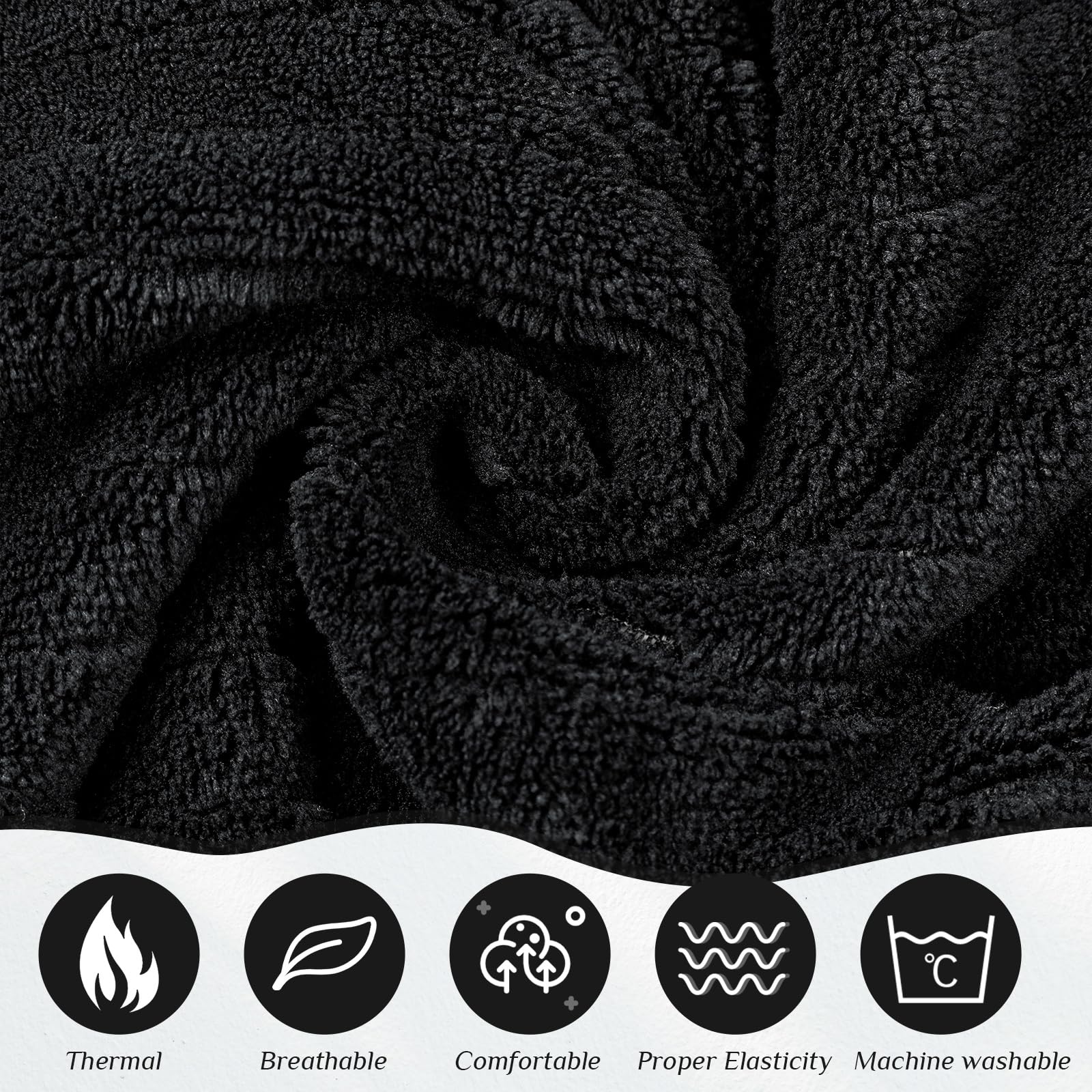 4 toallas de spa para mujer, bata de spa con cierre ajustable, parte superior elástica, envolturas ligeras para baño y ducha (negro, rayas) 3