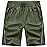 TBMPOY Men\'s Hiking Shorts Quick Dry Athletic Gym Workout Short with Zipper Pockets Army Green XL