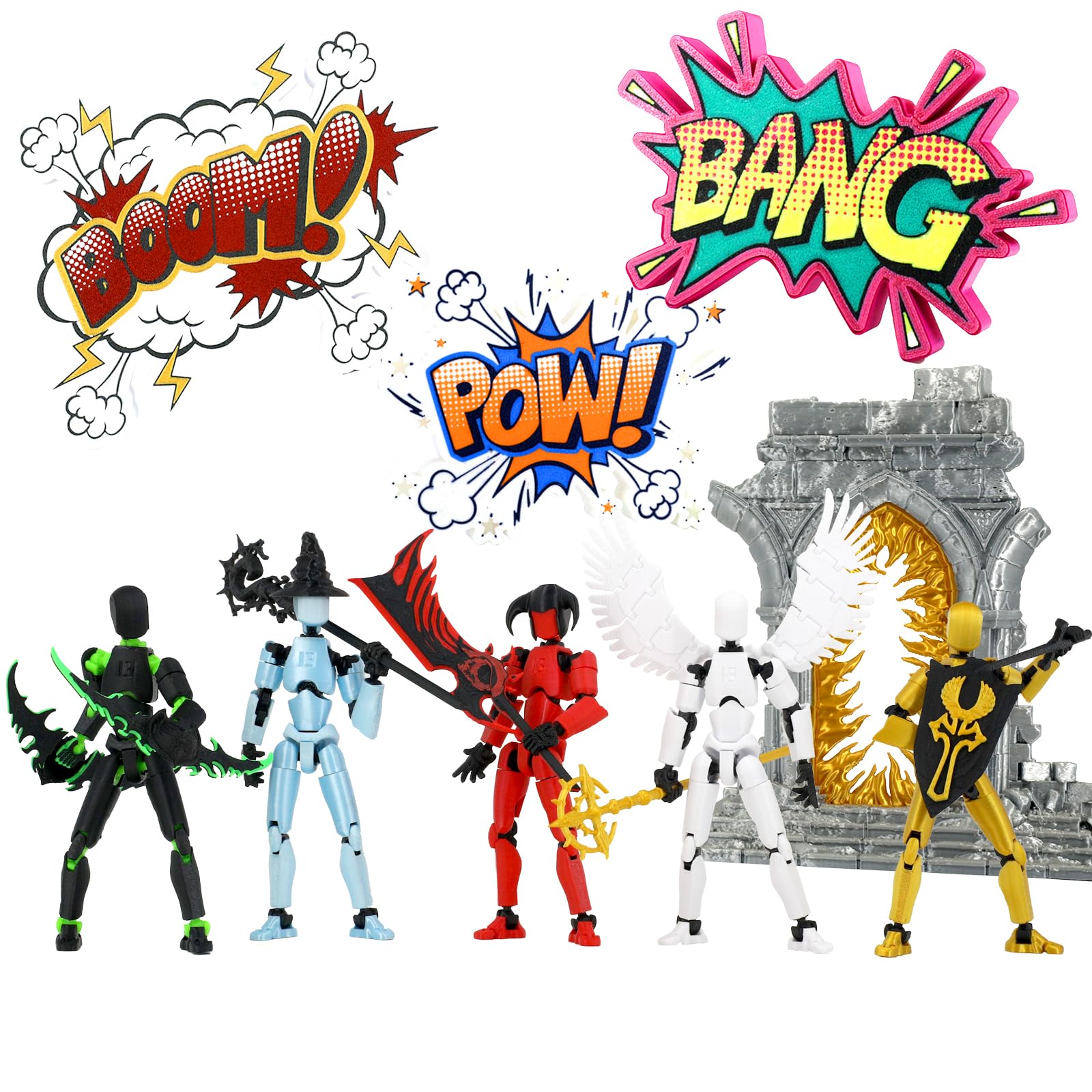 Amazon.com: Qoopower Titan 13 Action Figure Assembly Completed, 5