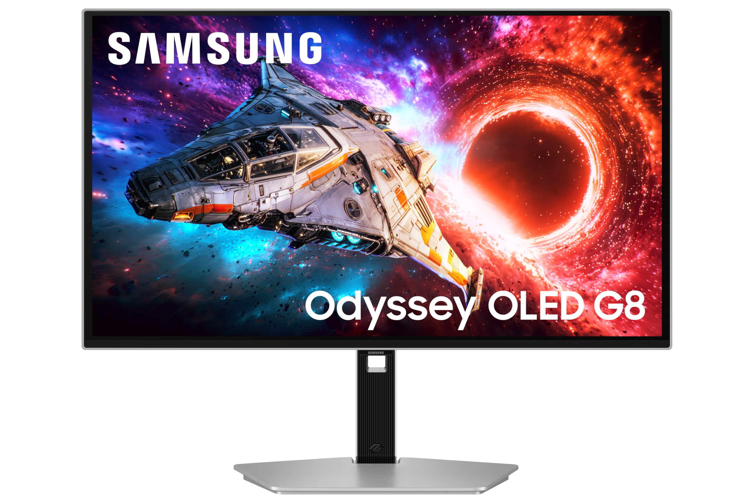 Samsung Odyssey OLED G80SH 32" 4K UHD Gaming Monitor, 0.03ms, 240Hz, Gsync Compatible, Freesync Premium Pro, HDMI 2.1, Displayport, USB-C, 3840x2160, Height Adjust, LS32HG802SUXXU