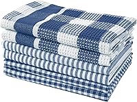 Vista 77 de LANE LINEN Juego de 4 paños de cocina de algodón para secar platos, 18 x 28 pulgadas, absorbentes, de secado rápido, color gris