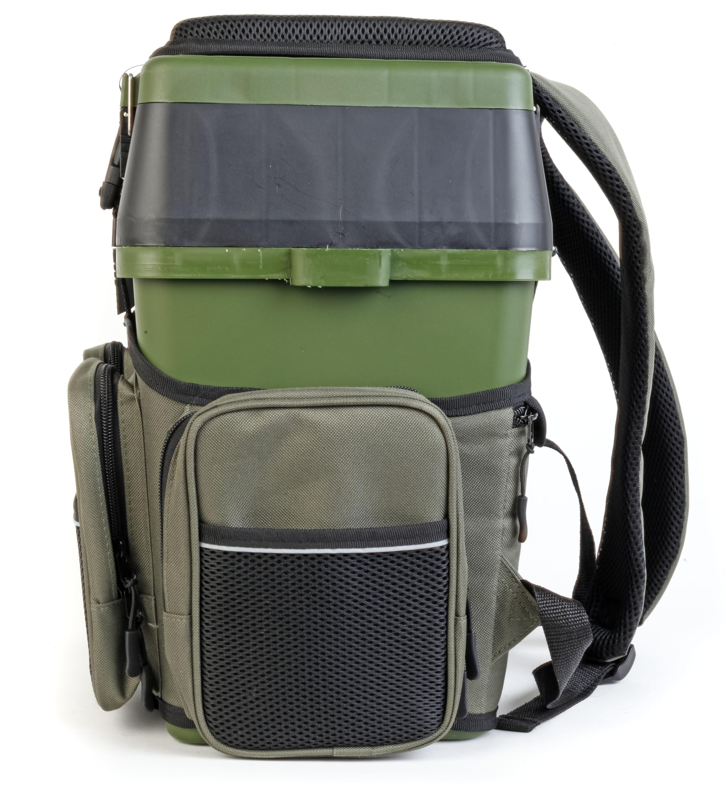 Paladin Rucksackbox Power mit Sitzfunktion Angelkoffer Rucksack-Angeltasche Anglerstuhl