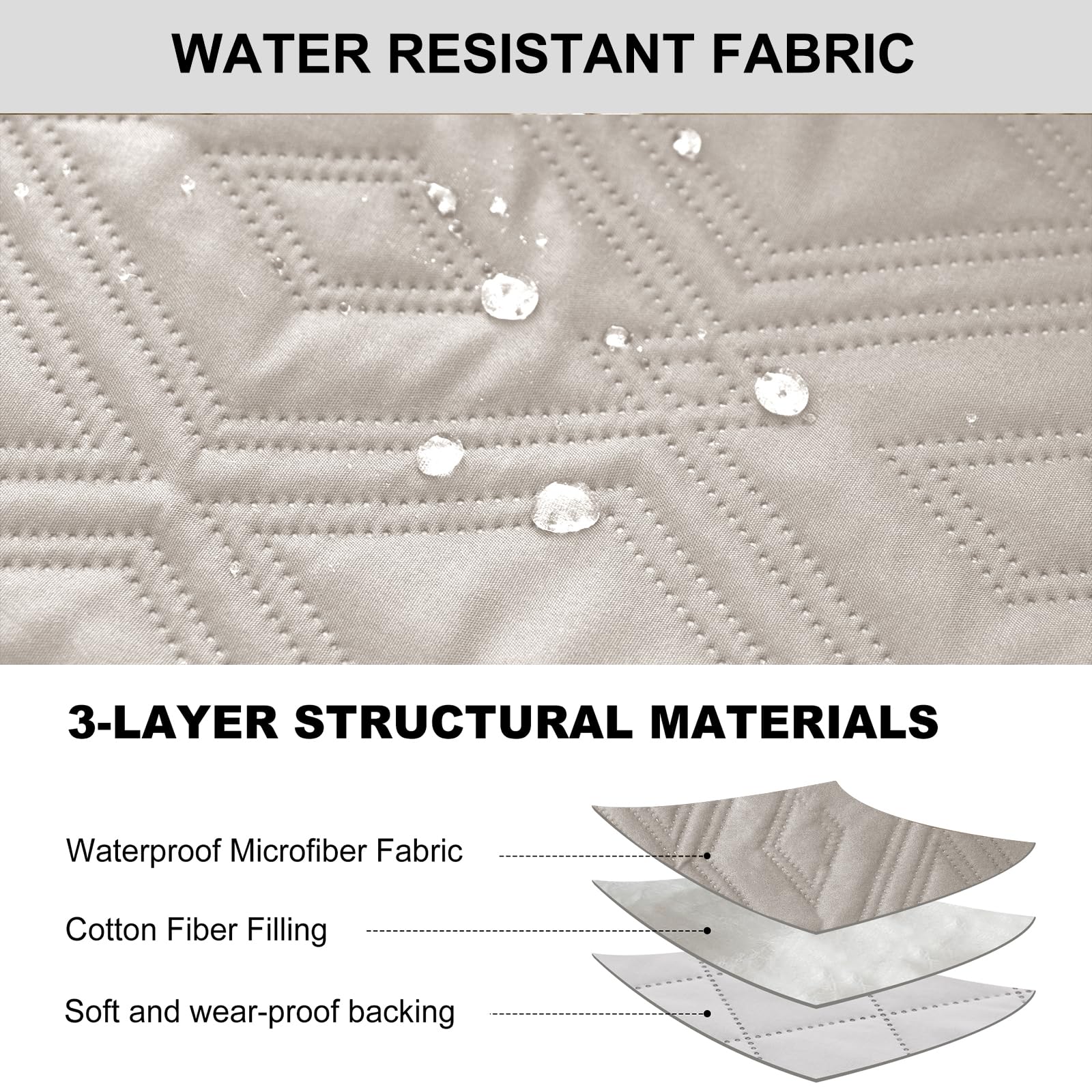 Eco-Ancheng Waterproof Recliner Cover Recliner Chair Cover Nonslip Covers for Recliner Chair Slipcover with Pocket Elastic Straps Reclining Slipcovers Stay in Place Recliner Protector for Kids Pets 09