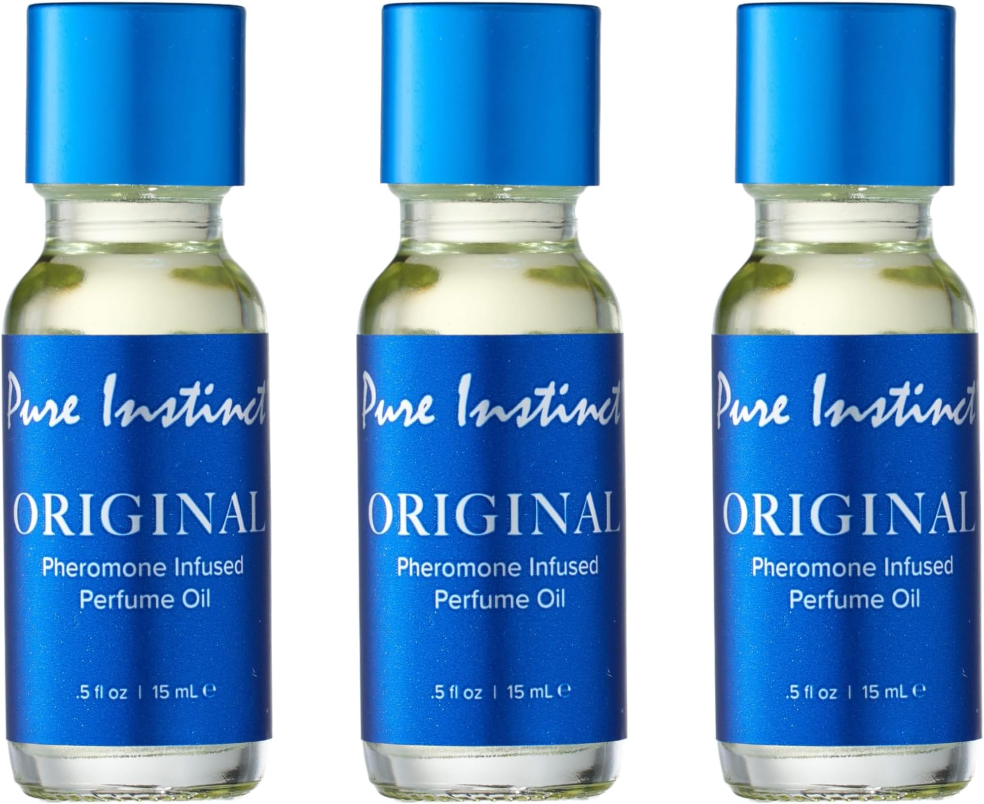 Pure Instinct (3-Pack) - The Original Pheromone Infused Essential Oil Perfume Cologne - Unisex For Men and Women - TSA Ready