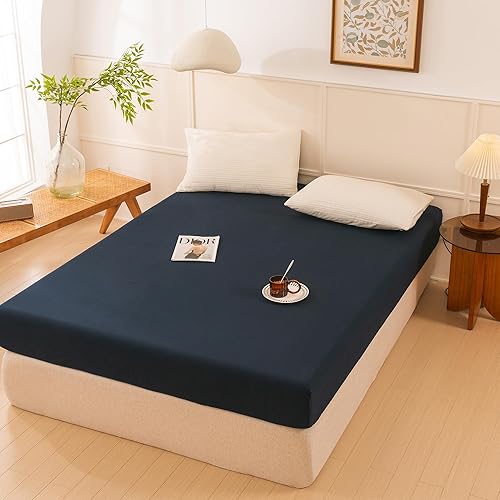 Miniatura 8 de Ecocott Sábana bajera ajustable 100% algodón natural seleccionado, bolsillos profundos elásticos, resistente al encogimiento y a la decoloración,