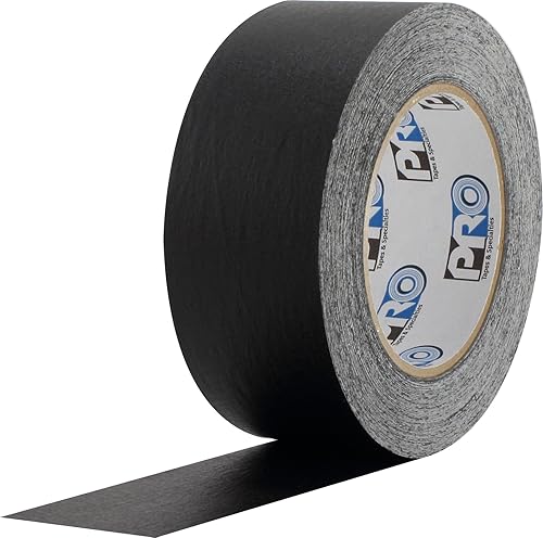 Rollo de cinta adhesiva de crepé de la marca ProTapes modelo 46 Negro 1 Rollo de cinta adhesiva de crepé de la marca ProTapes modelo 46 Negro 1