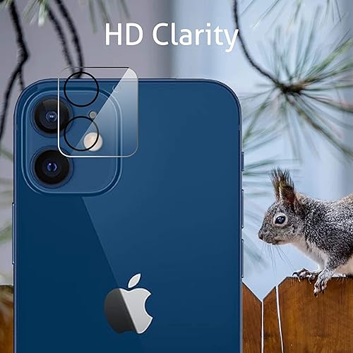 Miniatura 4 de Ailun Paquete de 2 protectores de pantalla compatibles con iPhone 12 [6.1 pulgadas] + 2 protectores de lente de cámara y trípode para selfie,