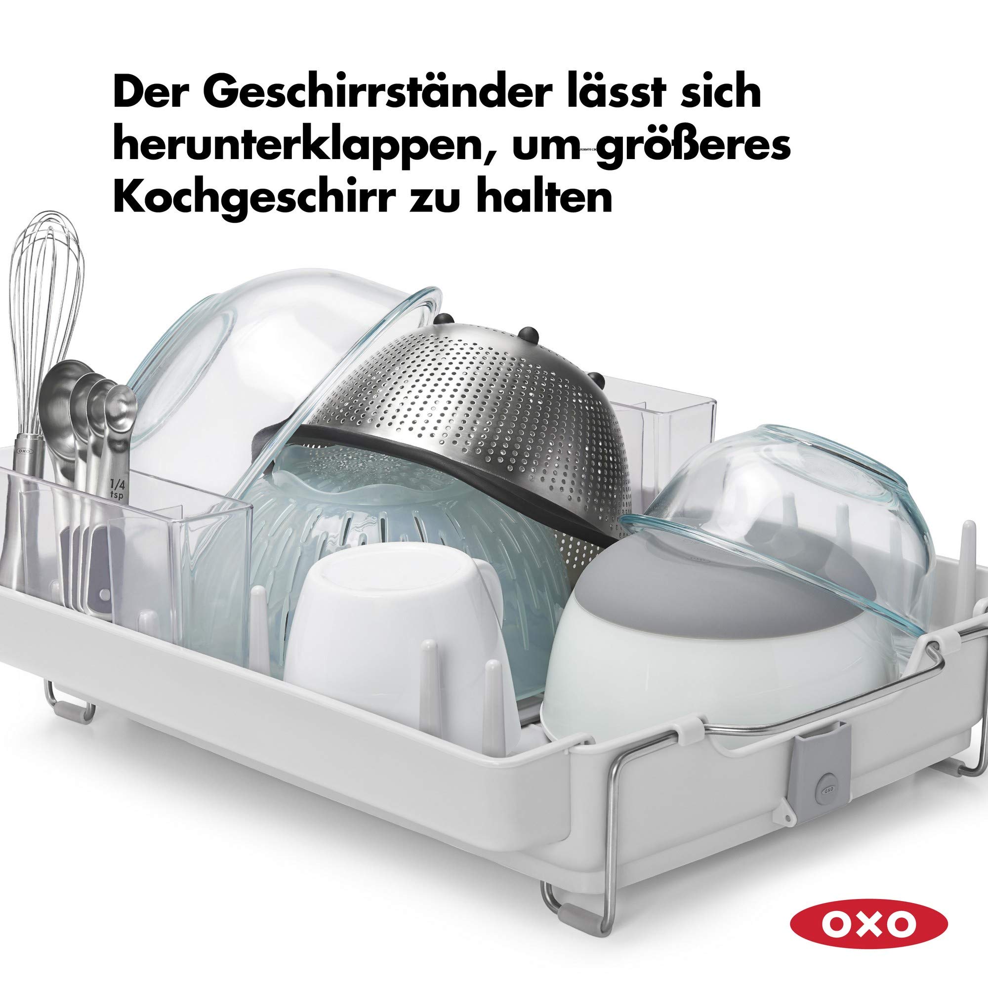 OXO - Good Grips Abtropfhalter & -ständer 1473480, Grau, 39x48 cm