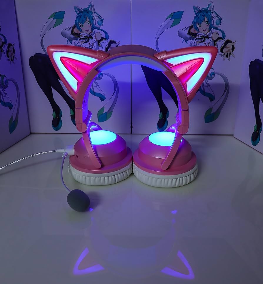 AXENT WEAR ネコ耳 ヘッドフォン Cat Ear Headphones Amazon.com: Axent Wear New Edition Wireless Cat Ear