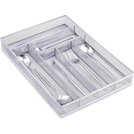 Amazon 引き出し用食器収納トレー カトラリーケース 金属製引き出しオーガナイザー 調理器具 キッチン用 収納 仕切り カトラリーケース オンライン通販