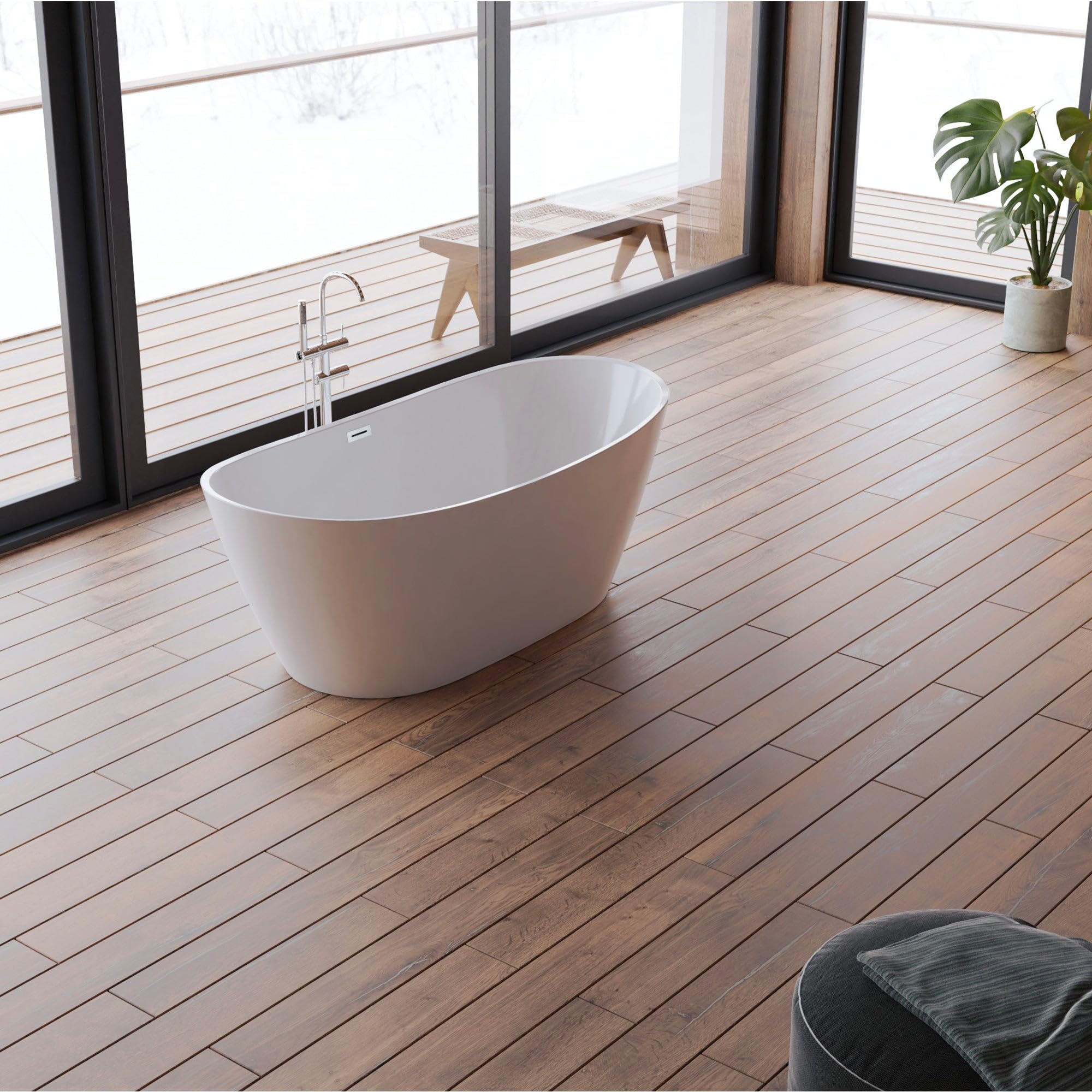SPALINA Venecia - Bañera exenta Oval L. 170 x l. 80 cm