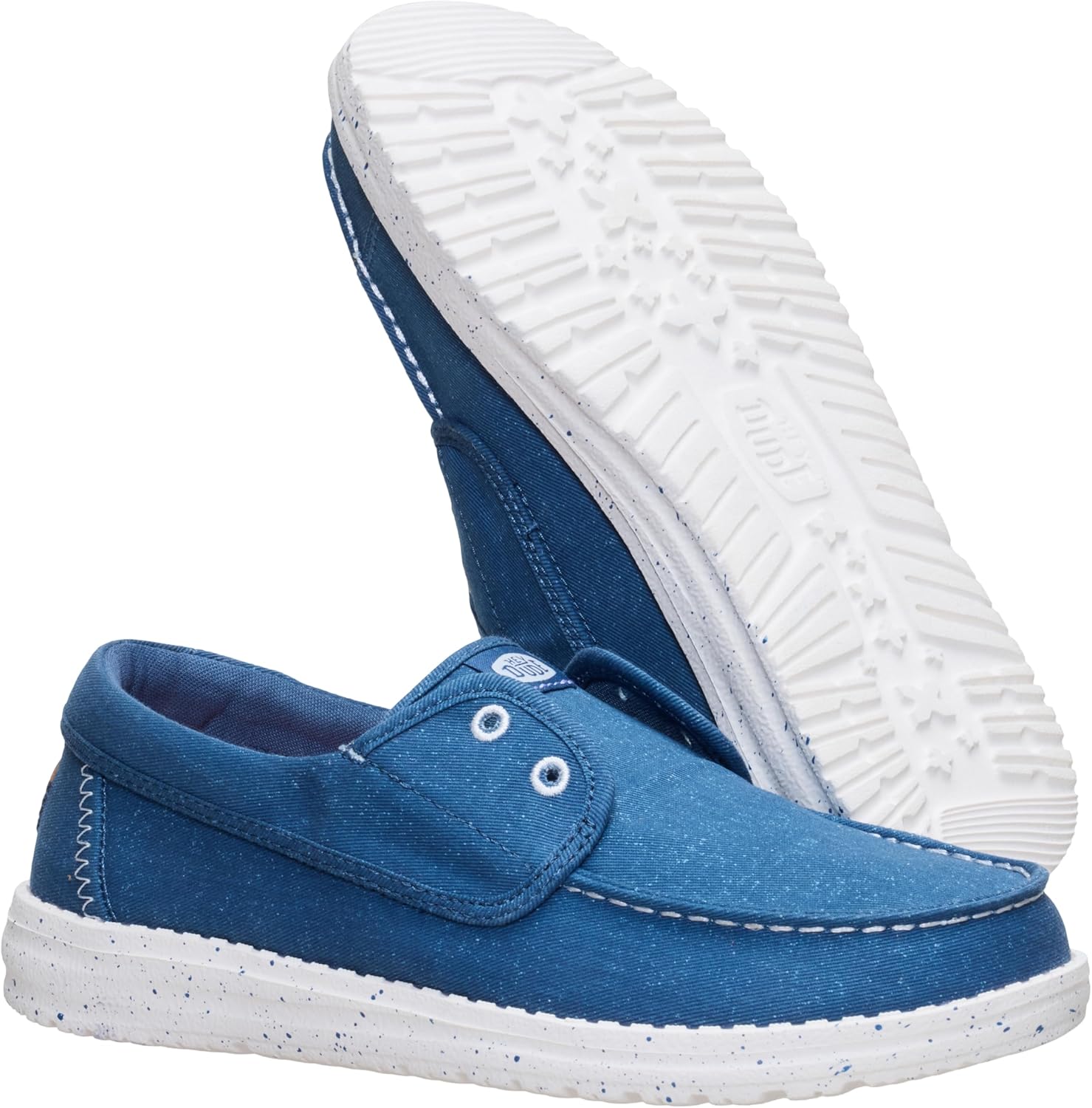 HEYDUDE Women's Wendy Cru Stretch Canvas | Lightweight Slip On Boat Shoes with Nautical Style for Casual Wear - Image 6