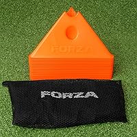 Vista 11 de FORZA Jumbo Triangle SuperCones Conos de entrenamiento de fútbol profesional con diseño triangular, ideales para ejercicios de velocidad, agilidad