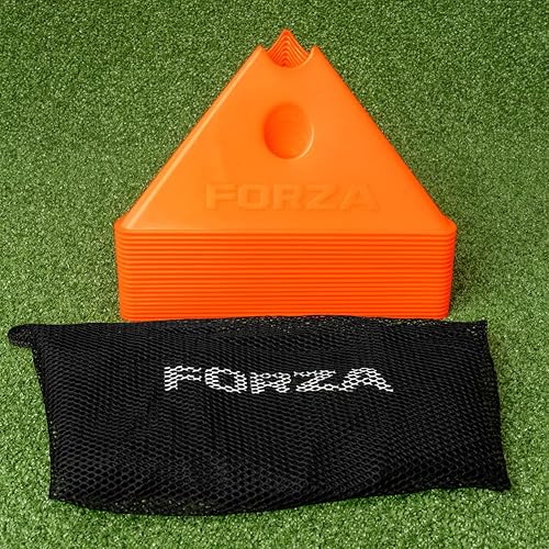 Miniatura 10 de FORZA Jumbo Triangle SuperCones | Conos de entrenamiento de fútbol profesional con diseño triangular, ideales para ejercicios de velocidad, agilidad