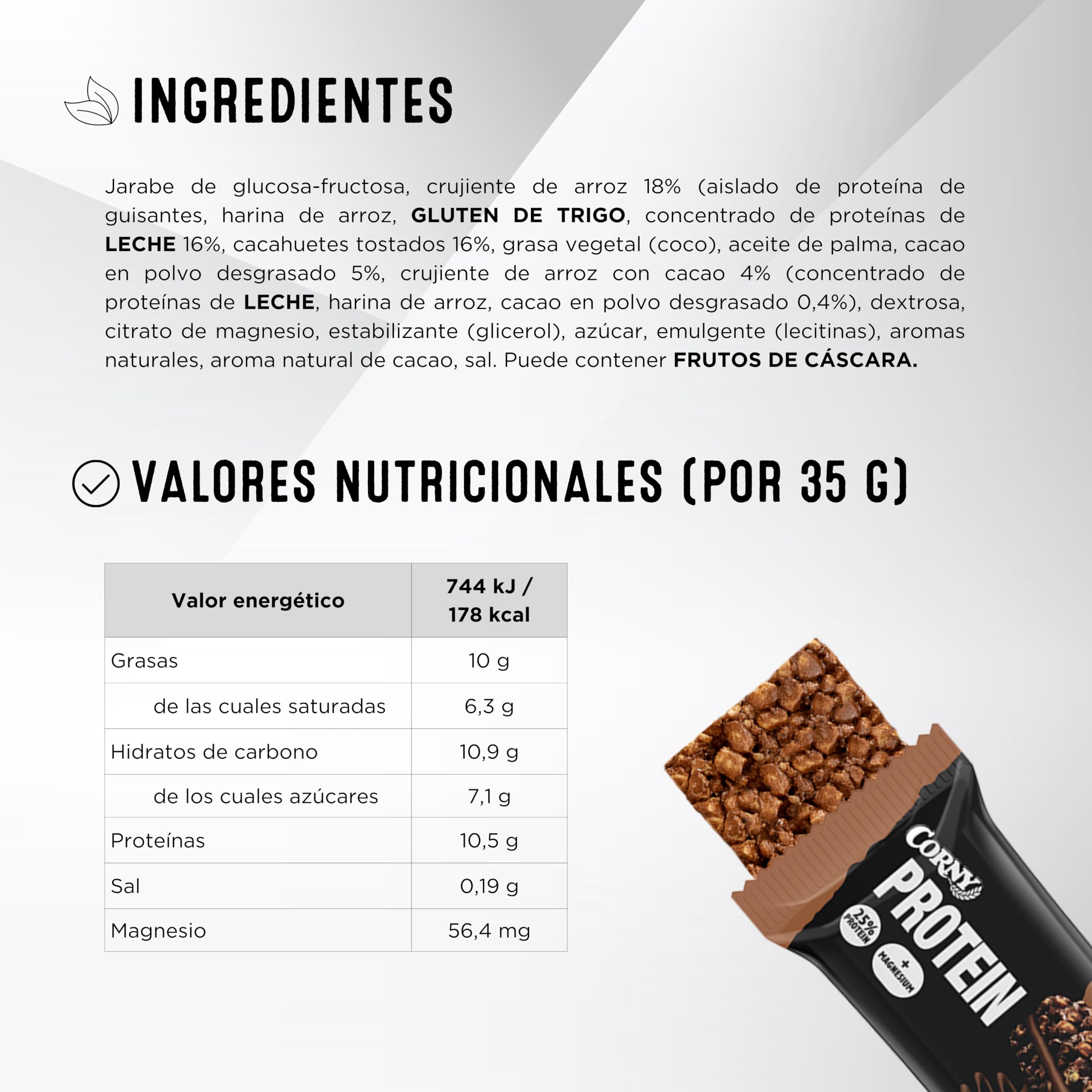 Corny Protein Barritas Crunch & Cream Chocolate, 13,5 g, 24x45 g