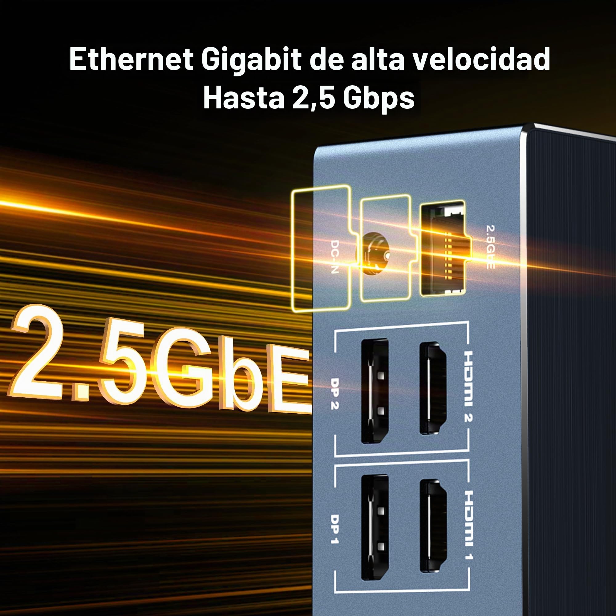 iVANKY 20 en 1 FusionDock Pro 2 DisplayLink con Adaptador 180W USB C | Triple pantalla 4K@60Hz, 2.5GbE, HDMI, DP, 10Gbps, compatible Mac M1-M4 Pro MAX Air