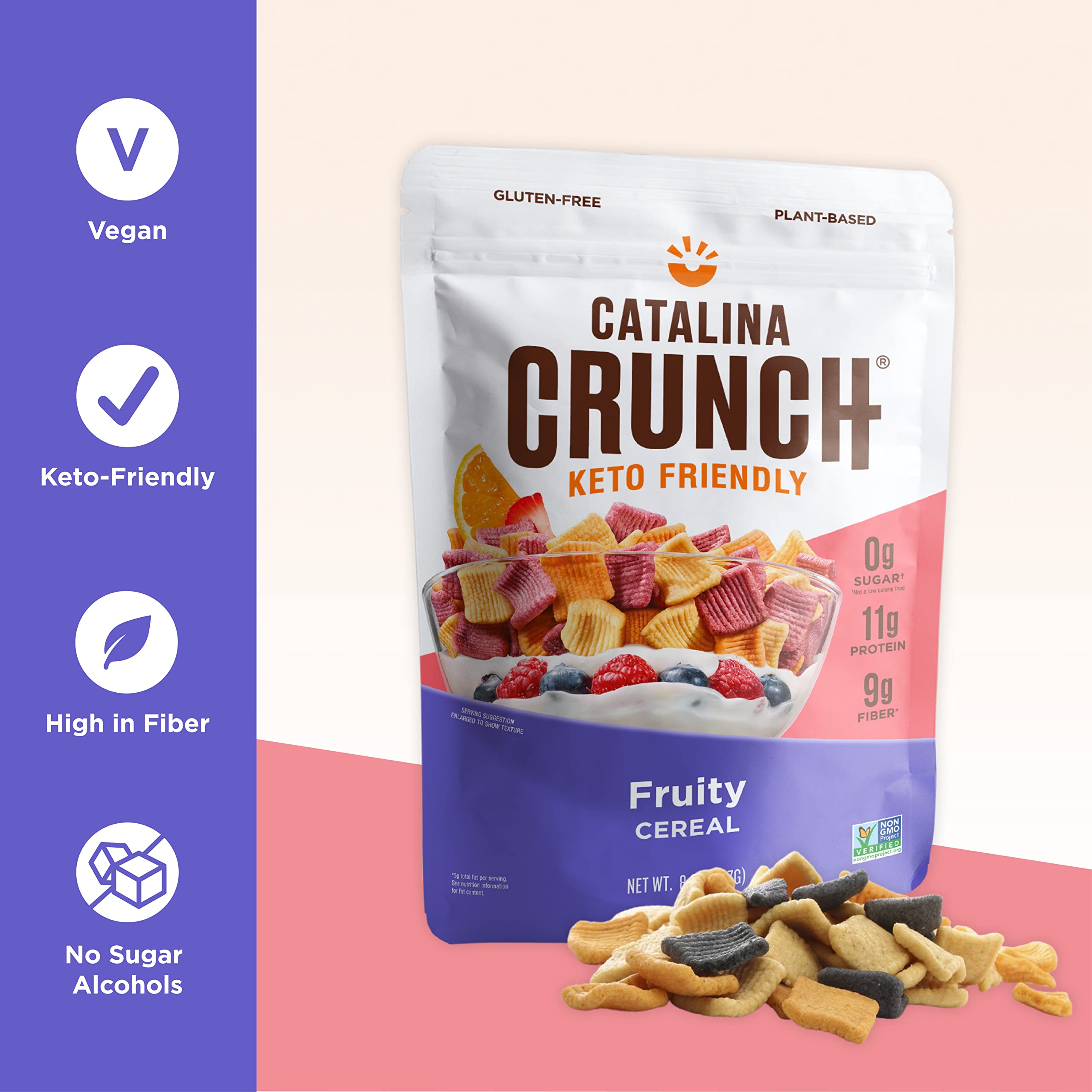 Buy Catalina Crunch Fruity Flavor Keto Cereal (8Oz Bag) Low Carb