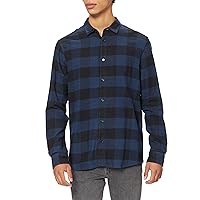 ONLY & SONS Onsgudmund LS Checked Shirt Noos Camicia, Multicolore (Dress Blues)