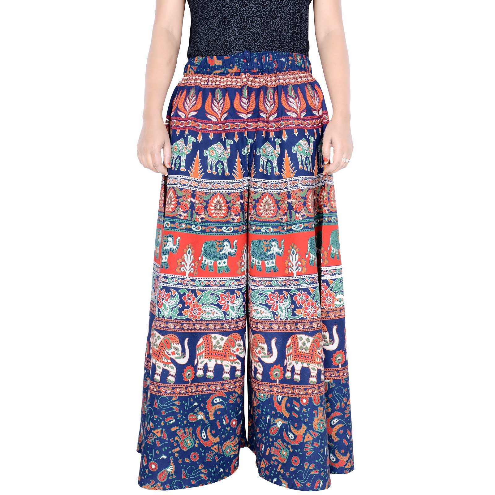 rajvila Women's Cotton Regular Fit 36 inch Length Printed Palazzo for Women(P36NT_0001)-picture-36