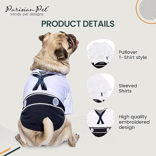 Miniatura 10 de Parisian Pet - Camisetas de disfraz divertidas para perro, lavables a máquina, sin botones, para gatos y perros, trajes de Halloween surtidos para